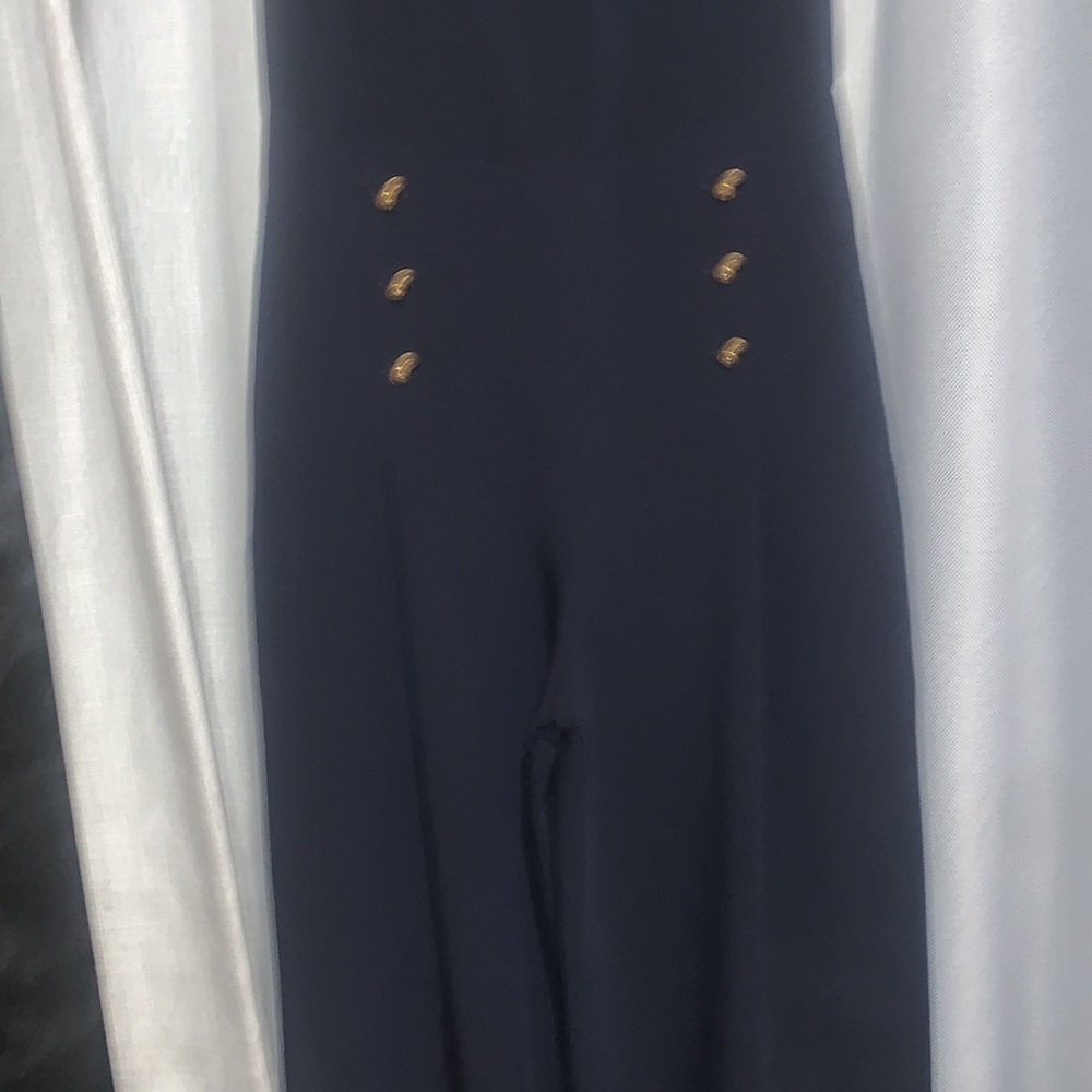 Zara Basic Navy Jumpsuit - image 7